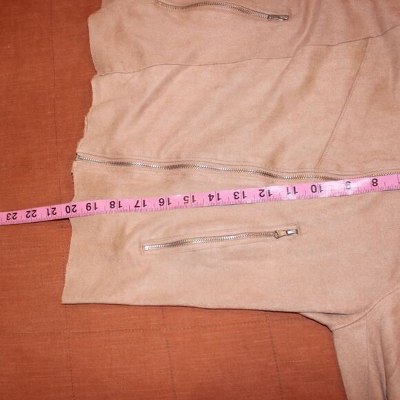 BLANKNYC suede moto  Jacket dusty pink Women Size XS - Picture 8 of 9